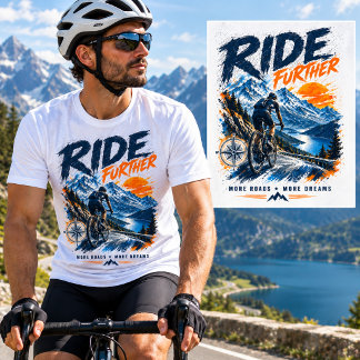 KÖR LÄNGRE – Cykling Äventyrs T-Shirt