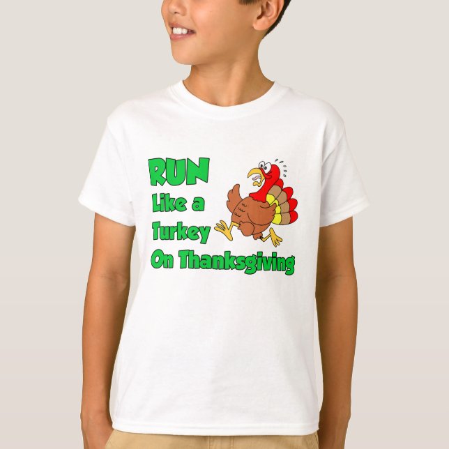 Kör lika Turkiet på thanksgiving T Shirt (Framsida)