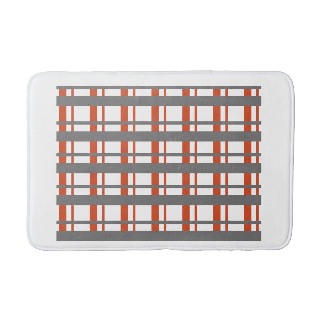 "Kor Line Mönster Bathmat - Modern geometri Badrumsmatta (Framsidan)