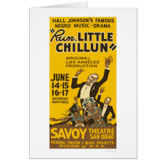 Kör lite Chillun 1940 WPA Hälsningskort