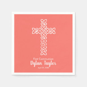 Kor Liv Coral Communion Baptism Christening Pappersservett