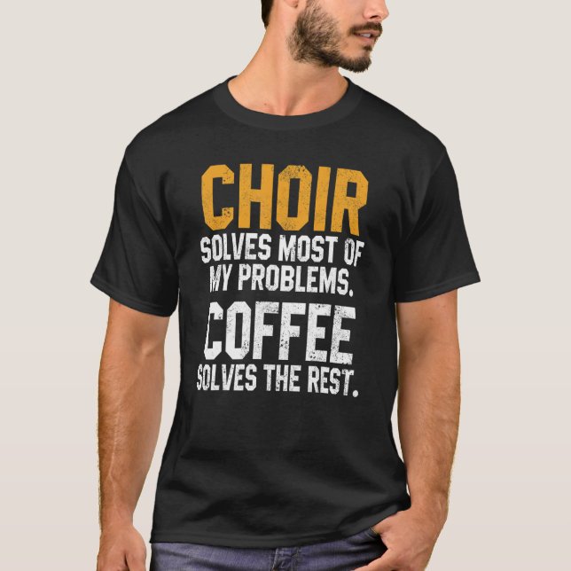 Kör löser mina problem kaffe   Diskant Kvinnor Tio T Shirt (Framsida)