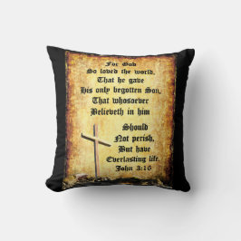 Kor & Manger med John 3vs16 Kudde