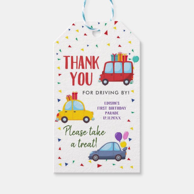 Kör med Barn Parad Tack Märkre Presentetikett (Framsidan)