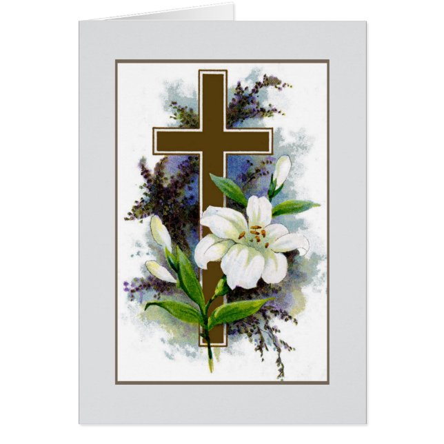 Kor med blommor hälsningskort (Framsidan)