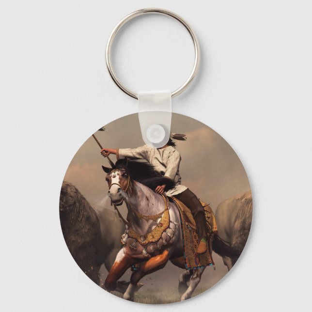 Kör med Buffalo Nyckelring (Framsida)