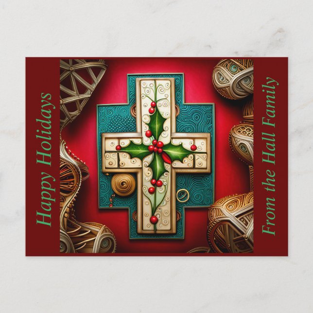 Kor med Holly Säsong-kort Helg Vykort (Framsida)