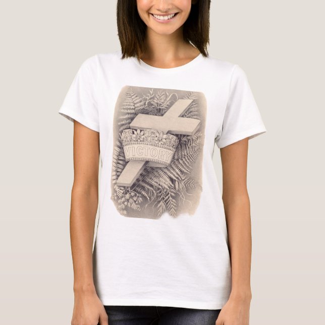 Kor med krona och seger t shirt (Framsida)