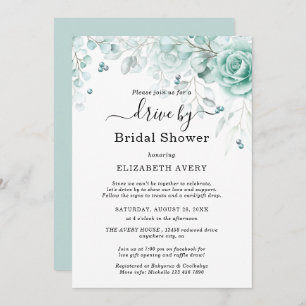 Kör med Möhippa turkos- och sage-gröntar Inbjudningar