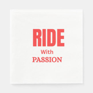 Kör Med Passion – Inspirerande Motorcykeltypografi Pappersservett