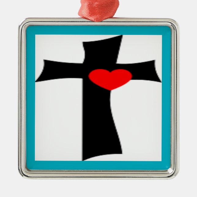 KOR MED RED HEART JULGRANSPRYDNAD METALL (Framsidan)