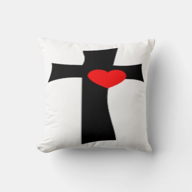 KOR MED RED HEART KUDDE (Framsida)