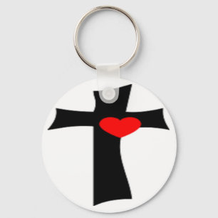 KOR MED RED HEART NYCKELRING