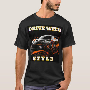 🏎️ Kör med stil Racingbil Hastighets Rörelsediagr T Shirt