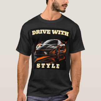 🏎️ Kör med stil Racingbil Hastighets Rörelsediagr T Shirt