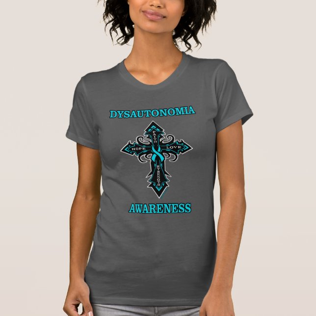 Kor/Medvetenhet.. Dysautonomia T Shirt (Framsida)