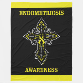 Kor/Medvetenhet.. Endometrios Fleece Blanket