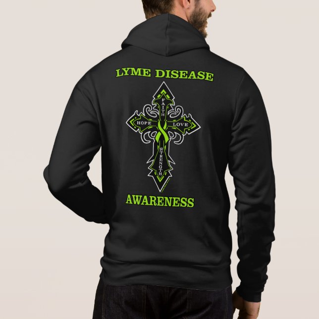Kor/Medvetenhet.. Lyme-sjukdom T Shirt (Baksida)