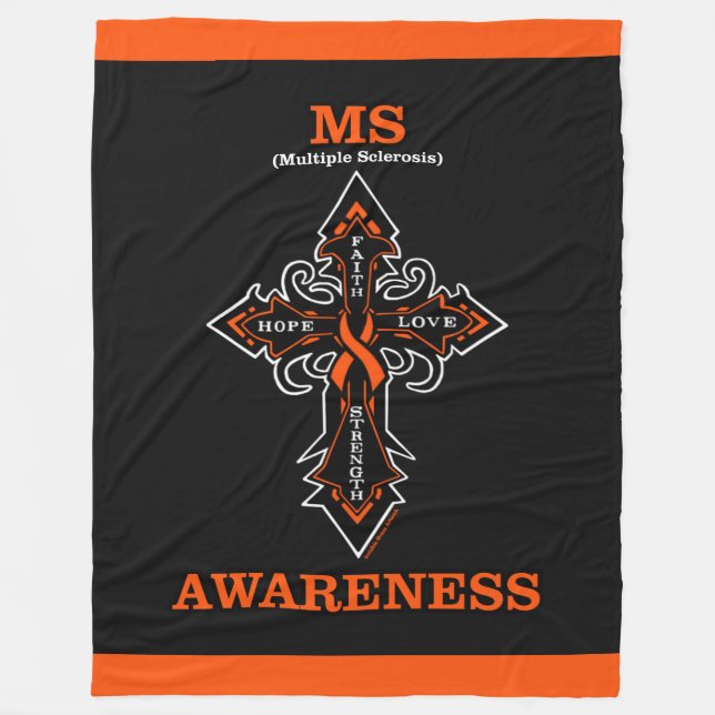 Kor/Medvetenhet ...MS Fleecefilt (Framsidan)