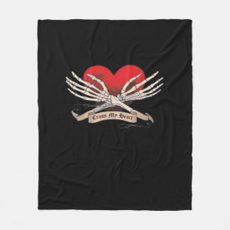 Kor mitt hjärta (hopp om att dö) - Skeleton Händer Fleecefilt