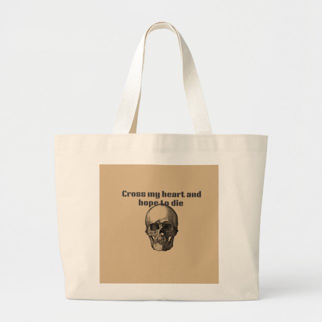 Kor mitt hjärta och hopp om att dö i väskan jumbo tygkasse (Framsidan)