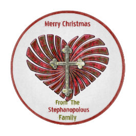 Kor-mitt-hjärta (Personlig Cookie Plate)