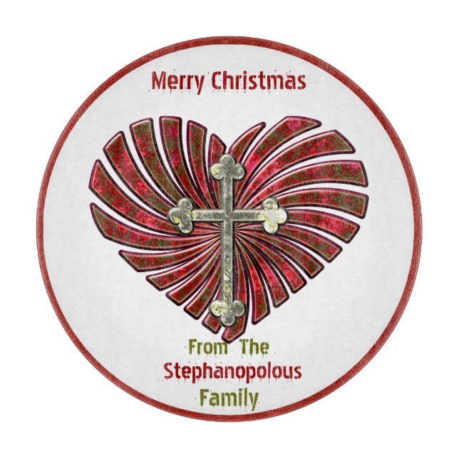 Kor-mitt-hjärta (Personlig Cookie Plate) (Framsidan)