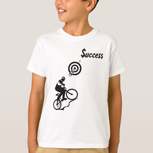 *Kör mot framgång – Inspirerande cyklist* T Shirt (Framsida)