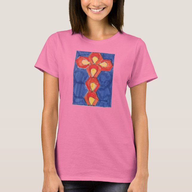 Kor Motif Bella+Canvas Ringer T-Shirt (Framsida)
