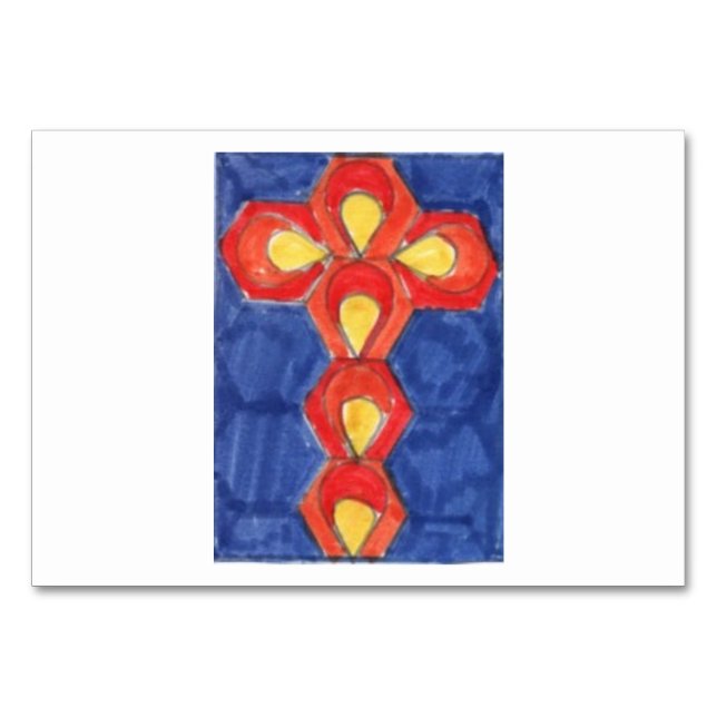 Kor Motif Bord-kort Bordsnummer (Framsidan)