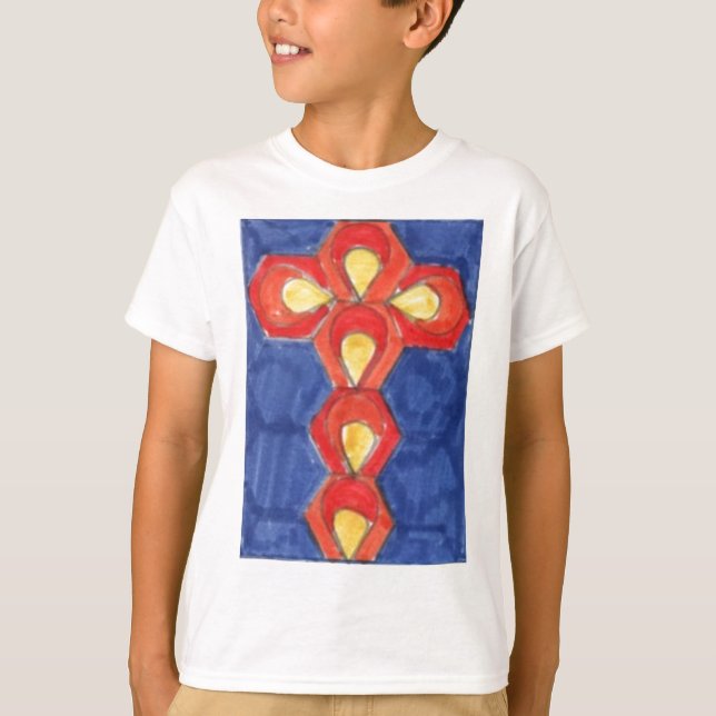 Kor Motif Children's Basic Långärmad T-Shirt (Framsida)