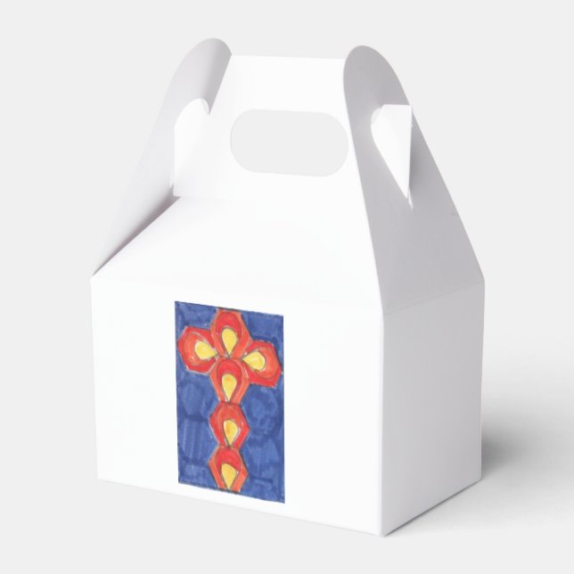 Kor Motif Gable Gift Box Presentaskar (Baksidan Sidan)