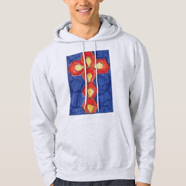 Kor Motif Manar Basic Hooded Sweatshirt (Framsida)