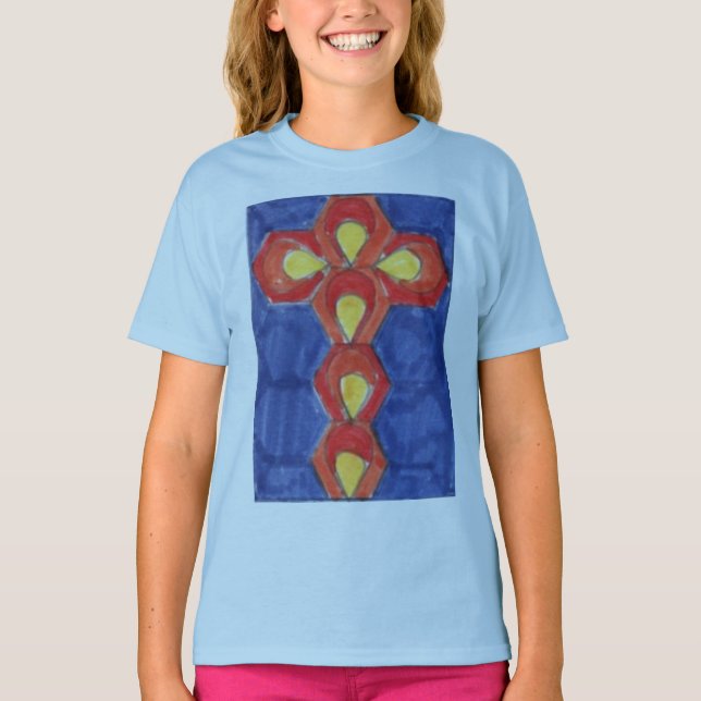 Kor Motif om barnens grundläggande Långärmad Tee (Framsida)