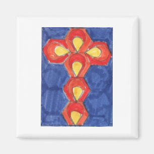 Kor Motif Square Magnet