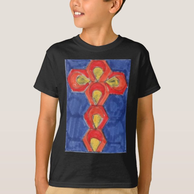 Kor Motifs amerikanska Apparel Raglan T Shirt (Framsida)