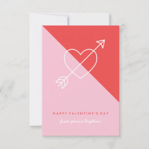 Kor My Heart Classroom Valentine - Berry Inbjudningar