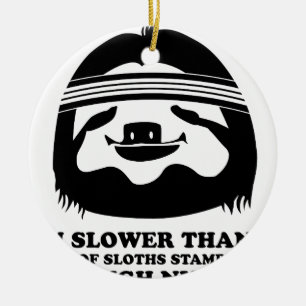 Kör något liknande en Sloth Julgransprydnad Keramik