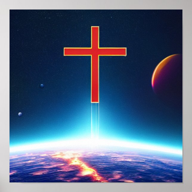 Kor nära planeter Poster rymden (Framsidan)