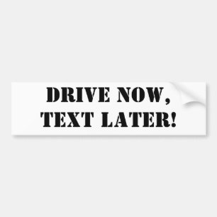Kör NU, MER SISTNÄMND text! Bildekal