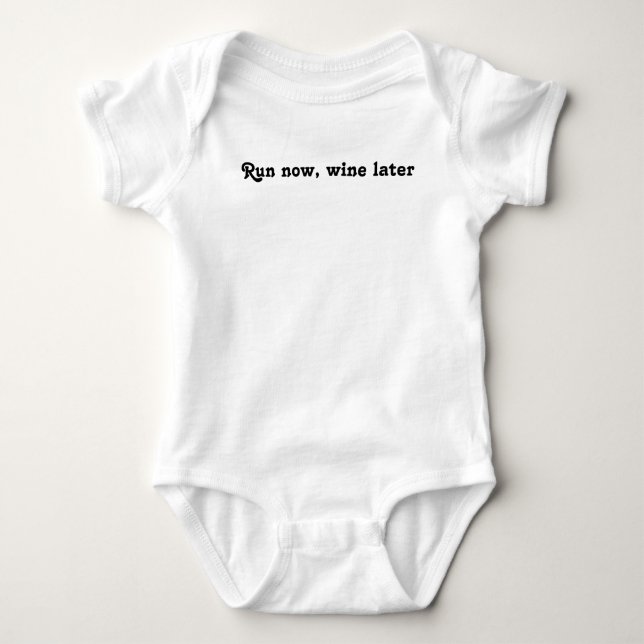 Kör nu, mer sistnämnd vin t-shirt (Framsida)