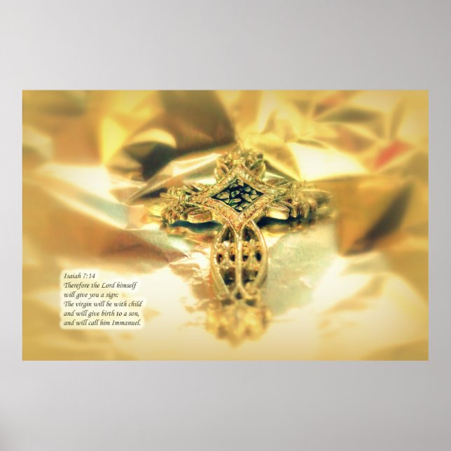 Kor och bibelcitat - kristendomen poster (Framsidan)