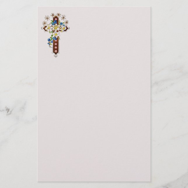 Kor och blommor brevpapper (Framsida)