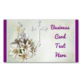 Kor och blommor visitkortmagnet