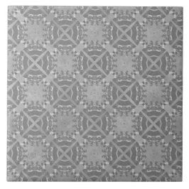 Kor och cirklar Grått Geometric Mönster Kakelplatta