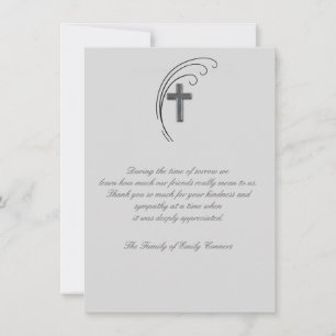 Kor och Fern - Bereavement Tack Notecard Anteckningskort