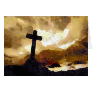 Kor och himmel hälsningskort