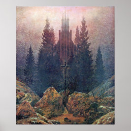 Kor och katedral Caspar David Friedrich Poster