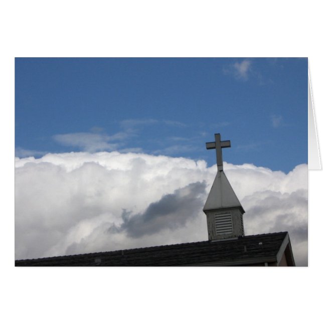 kor och moln hälsningskort (Framsidan Horizontal)