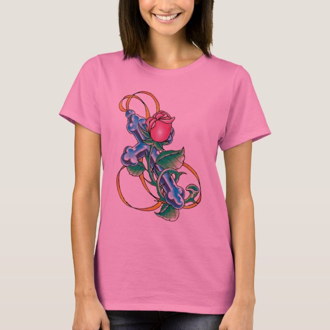 Kor- och rotatueringskjorta t-shirt (Framsida)